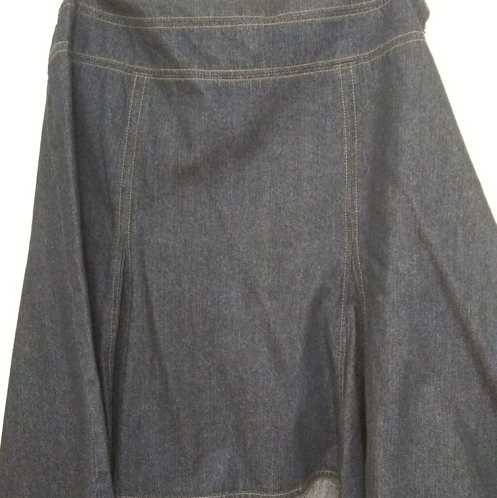 Chaps Pleated Jeans Skirt NWOT